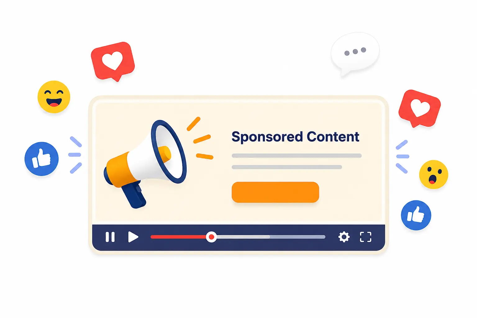 Sponsored content placement illustration